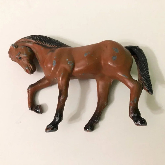 Vintage 1976 Durham Industries Metal Horse Figure 3.5 Inch Long Toy  Hong Kong - Picture 8 of 15